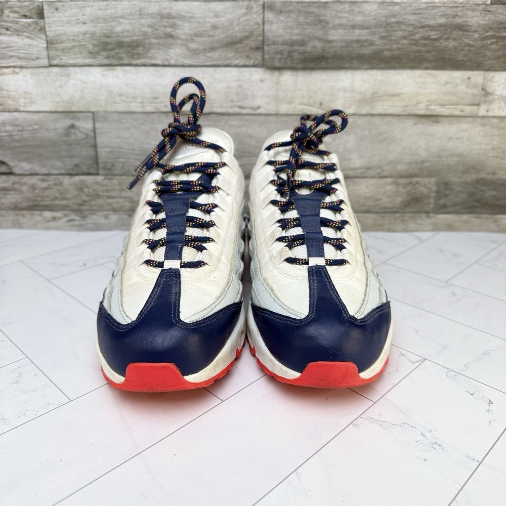 Nike Air Max 95 - Women's 3079600-405 - Indigo Storm Crimson Navy White - Picture 2 of 9